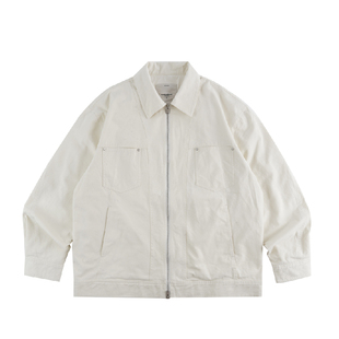 CONTRAFIEND「左斜纹」紧密赛络纺磨毛密歇根水洗复古男夹克外套