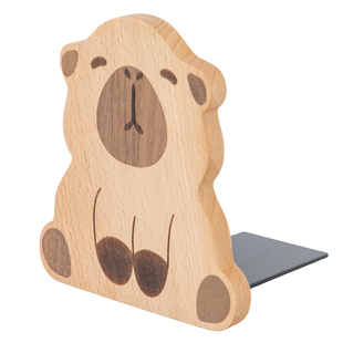 实木书立桌面书本收纳立式书架挡板创意可爱防倒儿童书立架书夹