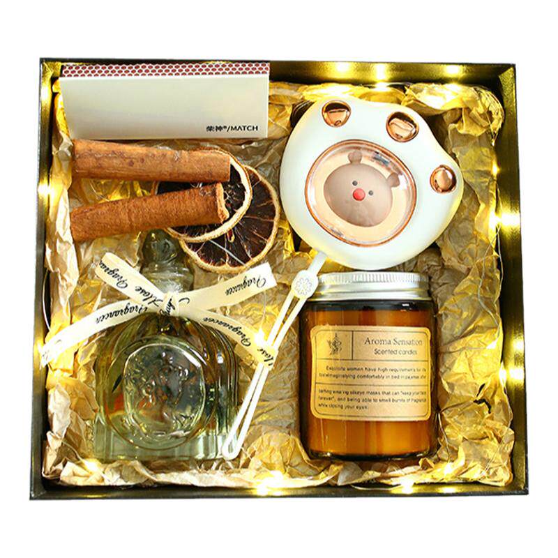 节日香薰蜡烛礼盒女生生日礼物伴手礼高级感送礼DIY定制创意礼品