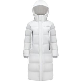 波司登奥莱冬季男女大长款抗静电蓄热内里防风防泼水连帽厚羽绒服