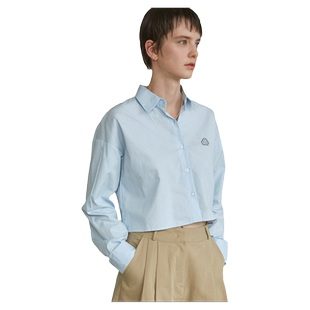 显高显身材短款内搭衬衫女2025秋新装矮个子时髦好看炸街打底衬衣