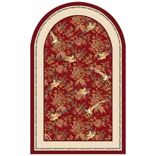 春和锦明入户门地垫客厅室内新中式乔迁结婚装饰红色进门垫高级感