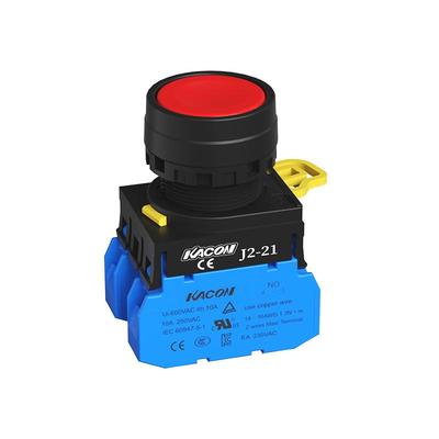 凯昆KACON开关按钮按压式急停自锁电源启动自复位带灯二三挡旋钮J