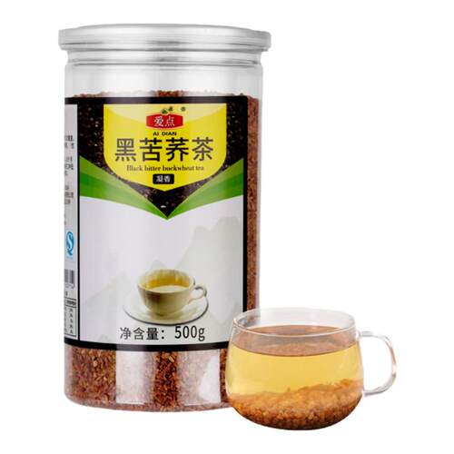 黑苦荞茶凝香型全胚苦荞颗粒饱满大凉山罐装茶500g