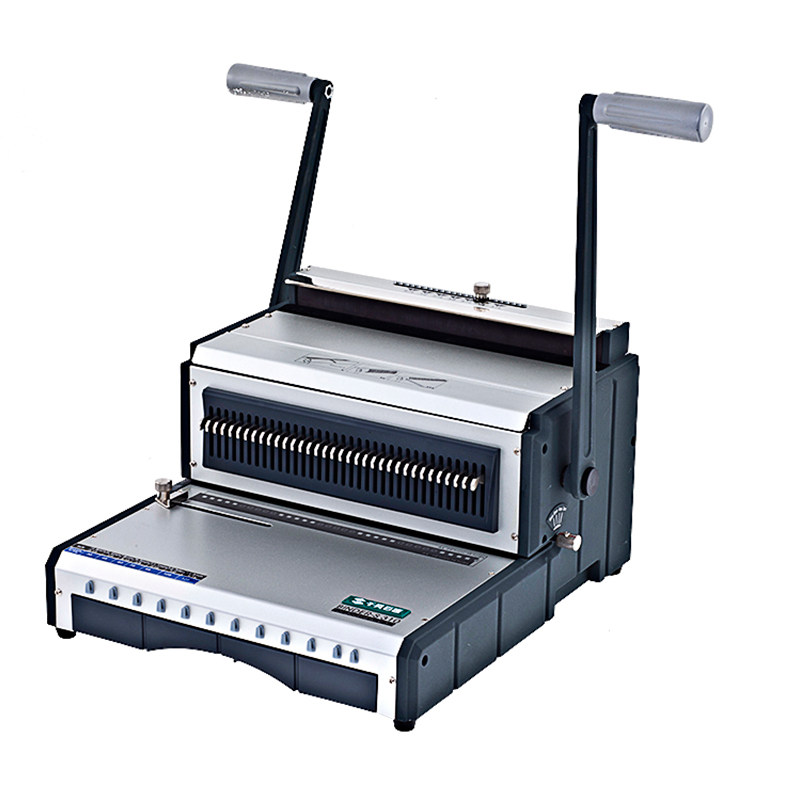 千页百汇 S310方孔/SY310圆孔铁圈装订机双线圈台历挂历文件包邮