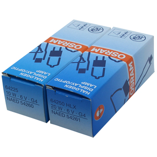 欧司朗卤素灯HLX64225 64250 6V10W手术无影灯灯泡投影仪显微镜灯