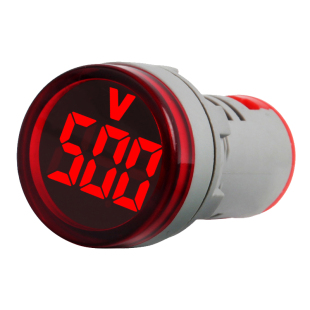 LED迷你小型数显电压电流指示灯AD16-22DSV信号数字显示表220V