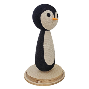 ucat猫抓板企鹅立式麻绳磨爪抓板耐磨抓柱剑麻高颜值玩具 | 几脸