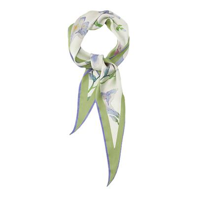 植花PLANT气质真丝丝巾花卉印花