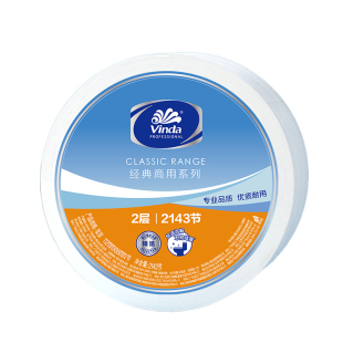 维达VS4418商用系列公用卫生纸大卷纸厕纸2层2143节/卷*12卷整箱