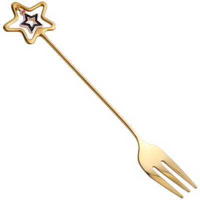 水果叉套装创意可爱欧式小奢华不锈钢叉子水果签甜品咖啡勺子家用