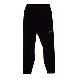 耐克女子紧身裤NIKE ONE 速干高腰九分裤普拉提瑜伽裤FN3233-013