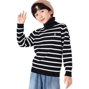 巴拉巴拉男童毛衣中大童高领打底衫儿童保暖针织衫冬装新款童装小