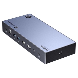 绿联桌面Typec拓展坞适用雷电4转HDMI投屏DP扩展四屏异显转USB分线器多功能接口Thunderbolt电脑MacBookProM4