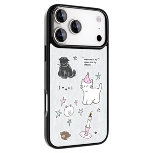 【喵梦空间】LANWK适用苹果18/16/15promax好看可爱女17Air手机壳iPhone14plus新款外壳ip12/13女高级保护套