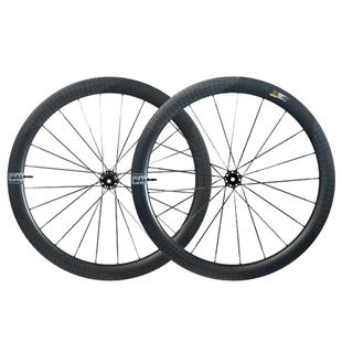 inAir碳纤维自行车碟刹轮组圈公路车vonoa碳辐条轮毂车圈恒星系列