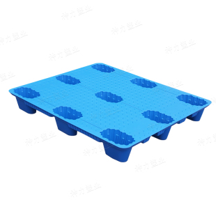 塑料托盘叉车托盘九脚吹塑托盘物流托盘仓库垫板塑料卡板新料加厚