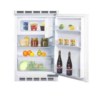 罗曼帝86升全嵌入式小冰箱卧式橱柜台下内嵌超薄隐藏式家用矮冰箱