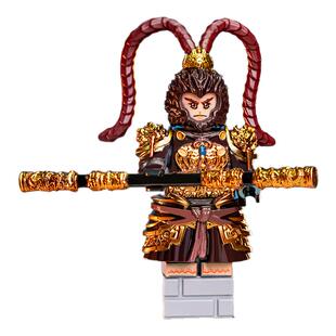 国潮积木黑神话悟空人仔西游记齐天大圣孙悟空周边拼装玩具礼物男