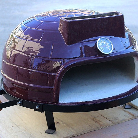 户外烟囱型披萨炉 餐厅21寸桌面式陶瓷披萨炉 Pizza户外烧烤炉