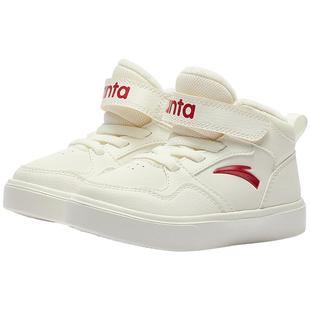 安踏学步鞋高帮二棉鞋冬鞋新款男女宝宝加绒保暖运动鞋幼儿园童鞋