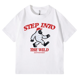 出去野 humanmade落肩街头潮流个性潮流印花重磅T恤男女宽松短袖