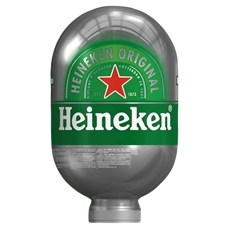 Heineken喜力胶囊啤酒原装进口8L装生啤酒荷兰官方旗店多仓速发