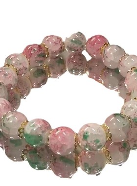 淄博博山琉璃手链山东项链配饰品精致可爱玻璃手串轻奢小众纪念品