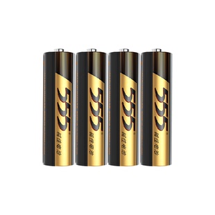 555碱性干电池5号电池4粒装AA 1.5V适用鼠标玩具小米空调遥控器