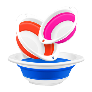 饵盆饵料盆开饵盆可折叠不沾拌饵饵盘大号鱼饵盆饵料盘钓鱼拉饵盘