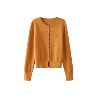 【福运开衫】OSA欧莎蝴蝶结新年红色毛衣针织外套女秋冬新款上衣