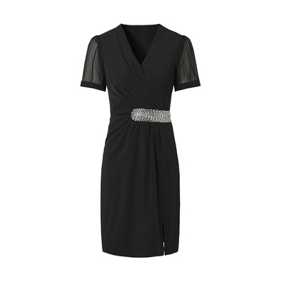 海青蓝轻奢小众连衣裙