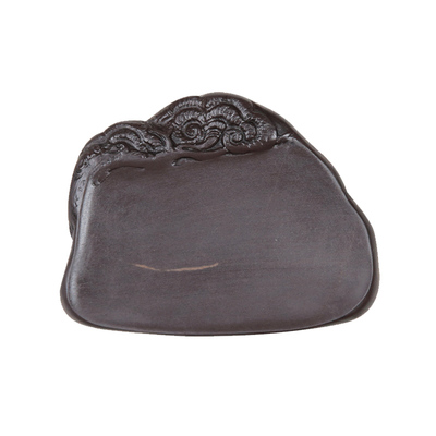 荣宝斋端砚老坑天青青花蕉叶白