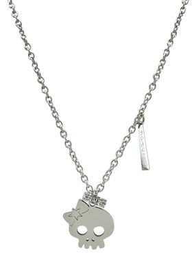 钛钢女潮夏轻奢甜酷风骷髅项链