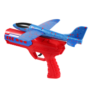 儿童弹射泡沫飞机手持发射枪户外亲子运动手抛飞天滑翔机玩具男孩