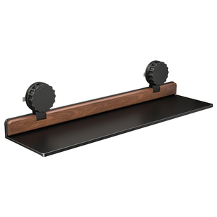 胡桃木厨房置物架吸盘一字板壁挂墙上调料架隔板书架层板收纳托架