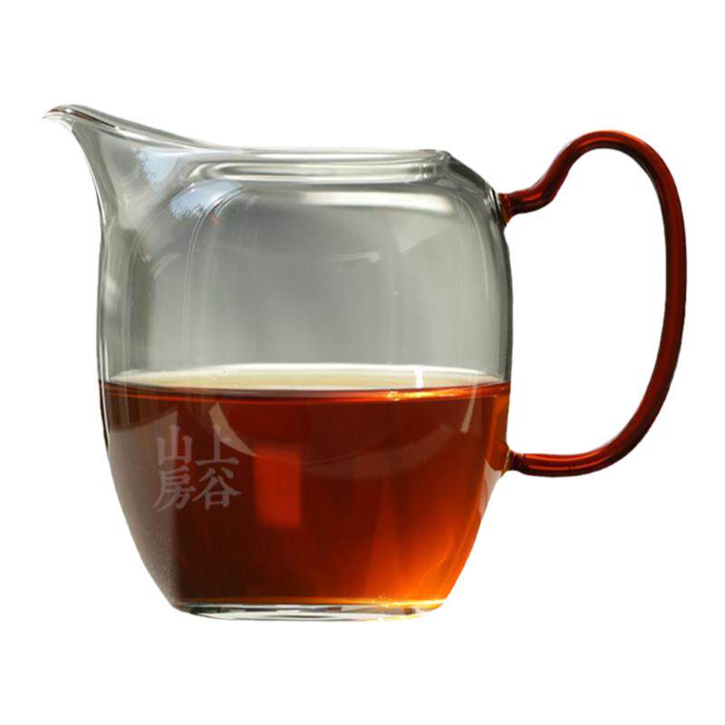 台湾禾器高硼硅珑然侧把茶海日式家用款小号新品公道杯分茶器匀杯