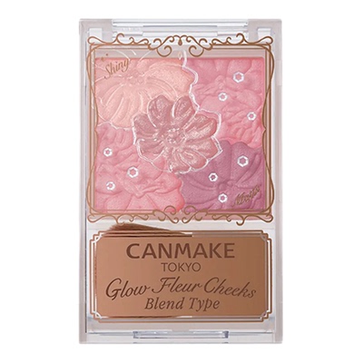 canmake/井田花瓣腮红日本砍妹五色雕花腮红自然元气渐变初学者