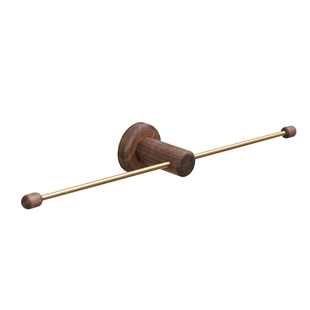 素风胡桃木发圈发箍头绳收纳挂架卫生间免打孔墙上饰品收纳神器