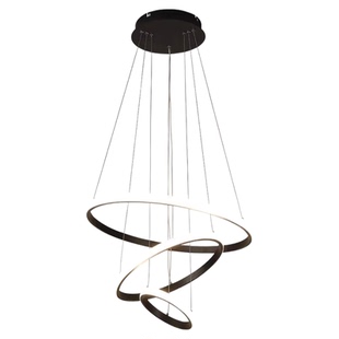 led吸顶灯客厅灯卧室灯吧台三环吊灯餐厅灯鱼线吊灯加亮遥控灯具