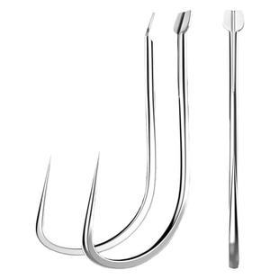 威鼎进口合金加强罗非袖钩散装竞技专用暴力白袖长柄钩子罗飞鱼钩