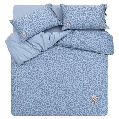 tbh野兽派四季缎纹印花床品套件