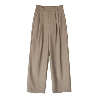 高腰阔腿裤时髦高级长裤