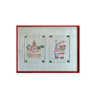 【不锈钢磁吸】亚克力中式挂画冰箱贴DIY玄关沙发背景边柜装饰画