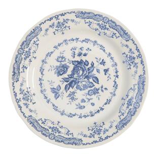 LID Home古典玫瑰釉下彩黄色陶餐盘深盘椭圆盘子敞口碗杯子赭石色