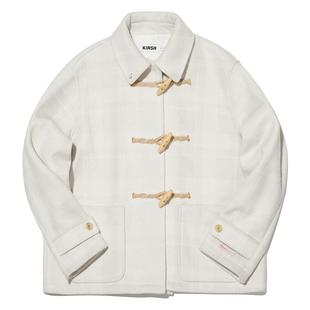 kirsh大樱桃秋冬新毛呢大衣外套小个子少女中长款少女保暖格雷系