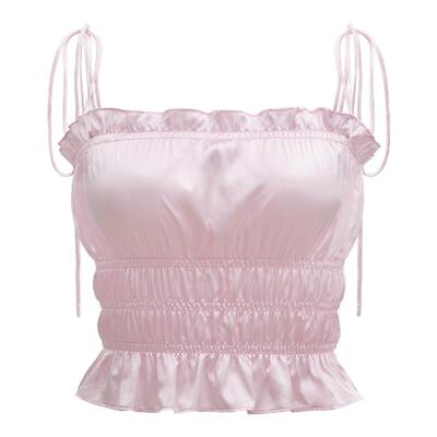 Blooming女士真丝吊带上衣