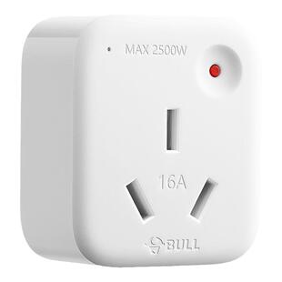 公牛插座转换插头10a转16a家用空调热水器多用电源转换器过载保护