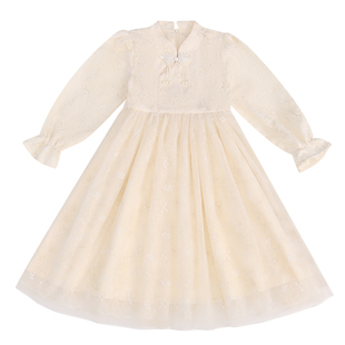 女童春装连衣裙新中式2026新款儿童公主裙春季小女孩洋气春秋裙子