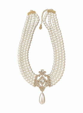 重工！赫本旧梦vintage珍珠项链